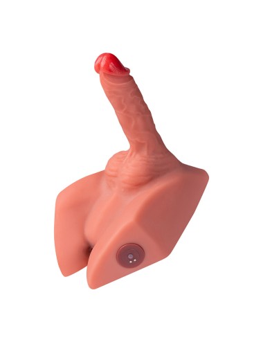 XISE - MICHAEL REALISTIC DILDO AND ANUS MASTURBATOR WITH THRUSTING 15 CM