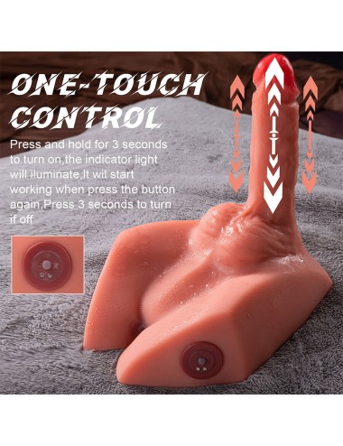 XISE - MICHAEL REALISTIC DILDO AND ANUS MASTURBATOR WITH THRUSTING 15 CM