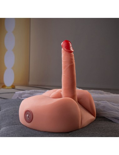 XISE - HONEY REALISTIC DILDO MASTURBATOR WITH VIBRATION 25 CM