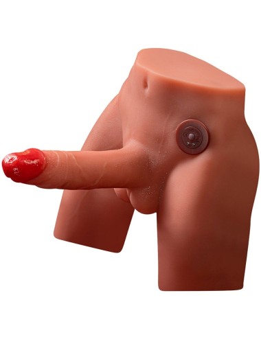 XISE - JASON REALISTIC DILDO MASTURBATOR WITH THRUSTING AND VIBRATION 17 CM