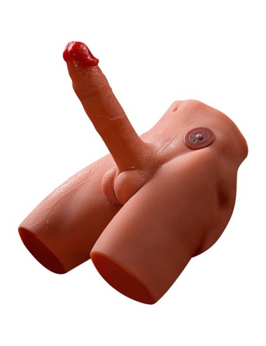 XISE - JASON REALISTIC DILDO MASTURBATOR WITH THRUSTING AND VIBRATION 17 CM