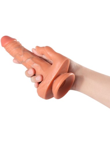 SHEQU - JULIAN DILDO AND CLITORIS STIMULATOR WITH VIBRATION AND REMOTE CONTROL 16 CM