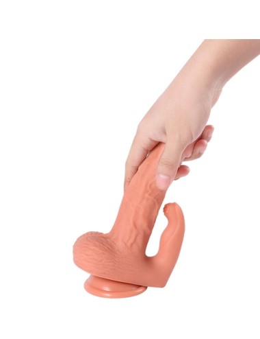 SHEQU - HAYDEN DILDO AND CLITORIS STIMULATOR WITH VIBRATION AND REMOTE CONTROL 16 CM
