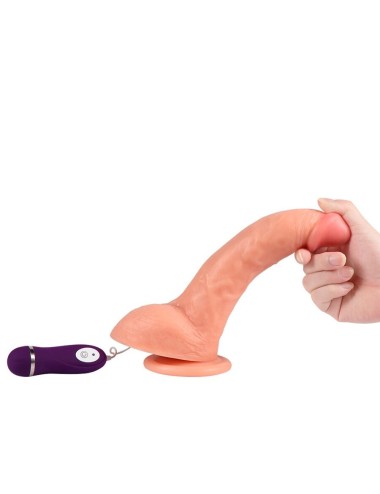 SHEQU - BEAST VIBRATING DILDO WITH REMOTE CONTROL 24.5 CM
