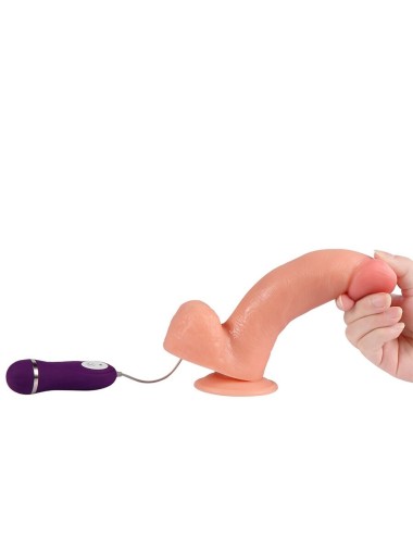 SHEQU - PHANTOM VIBRATING DILDO WITH REMOTE CONTROL 20 CM
