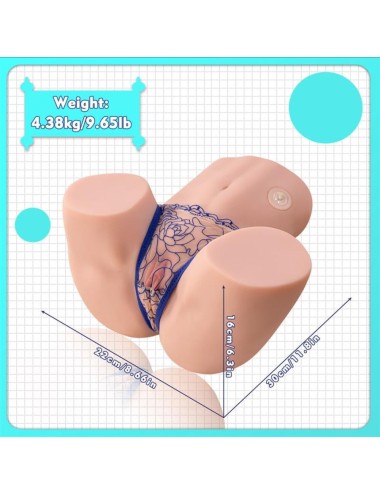 XISE - MAYA SUCKING REALISTIC VAGINA AND ANUS MASTURBATOR WITH VIBRATION AND STIMULATING WAVES 4.5 KG