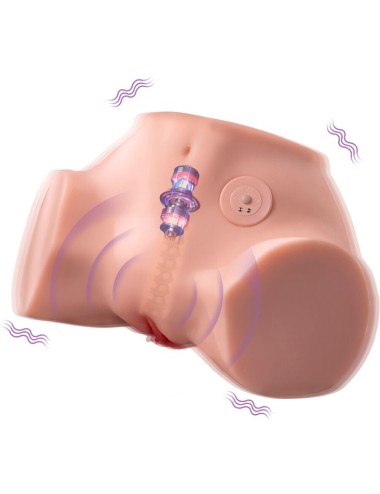 XISE - FENNIE SHAKING REALISTIC MULTIPOSITION VAGINA AND ANUS MASTURBATOR WITH VIBRATION