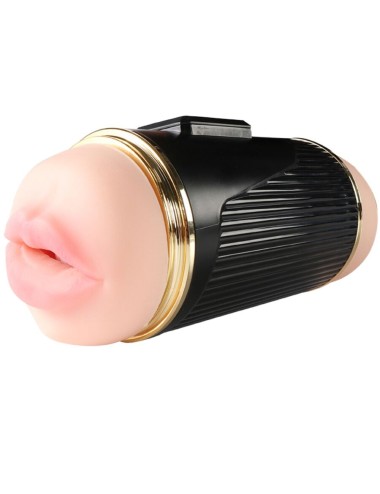 SHEQU - KAY DOUBLE MASTURBATOR WITH DUAL MOUTH AND VAGINA VIBRATION