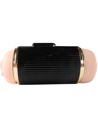 SHEQU - KAY DOUBLE MASTURBATOR WITH DUAL MOUTH AND VAGINA VIBRATION