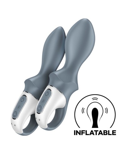 SATISFYER - AIR PUMP BOOTY 1 ANAL INFLATABLE VIBRATOR GREY