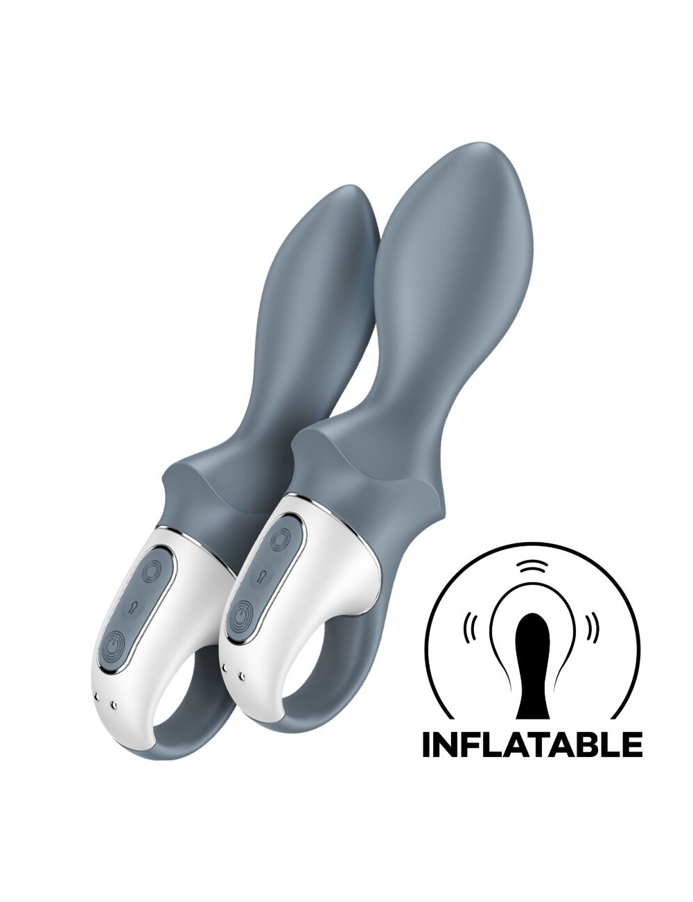 SATISFYER - AIR PUMP BOOTY 1 ANAL INFLATABLE VIBRATOR GREY SATISFYER - AIR PUMP BOOTY 1 ANAL INFLATABLE VIBRATOR GREY