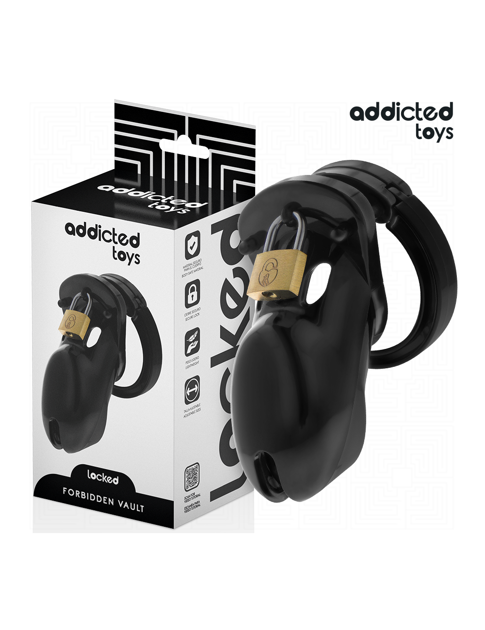 ADDICTED TOYS LOCKED - FORBIDDEN VAULT PENIS CAGE 10 CM ADDICTED TOYS LOCKED - FORBIDDEN VAULT PENIS CAGE 10 CM