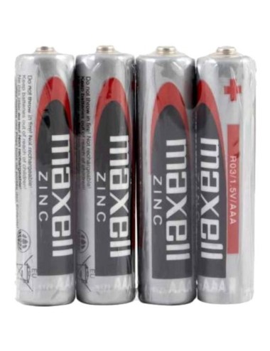 MAXELL - BATTERY SALINA MANGANESO AAA R03 RETRACTIL*4