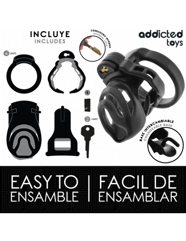 ADDICTED TOYS LOCKED - ETERNAL LOCK PENIS CAGE 9 CM
