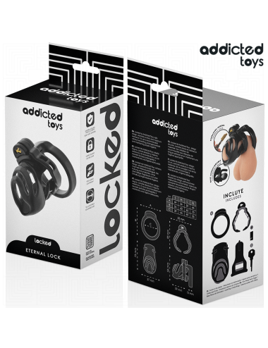 ADDICTED TOYS LOCKED - ETERNAL LOCK PENIS CAGE 9 CM