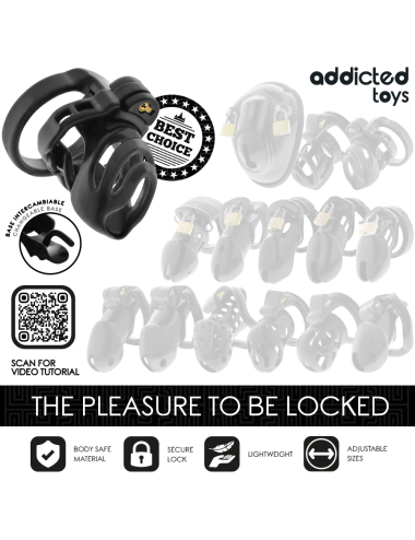 ADDICTED TOYS LOCKED - ETERNAL LOCK PENIS CAGE 9 CM