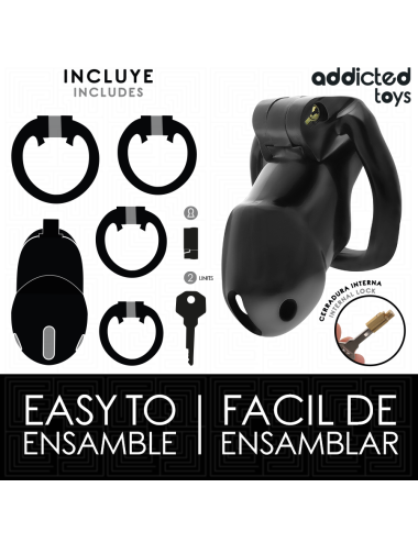 ADDICTED TOYS LOCKED - MINDNIGHT CELL PENIS CAGE 4.2 CM SIZE M