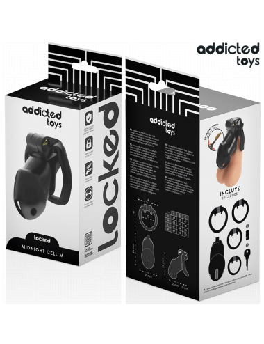 ADDICTED TOYS LOCKED - MINDNIGHT CELL PENIS CAGE 4.2 CM SIZE M