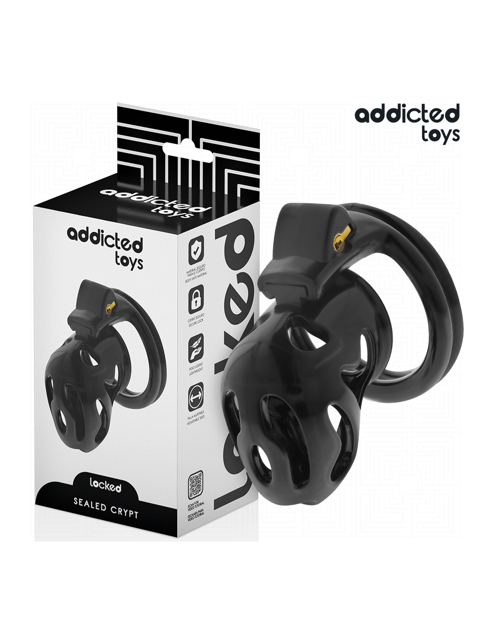 ADDICTED TOYS LOCKED - SEALED CRYPT PENIS CAGE 8 CM ADDICTED TOYS LOCKED - SEALED CRYPT PENIS CAGE 8 CM