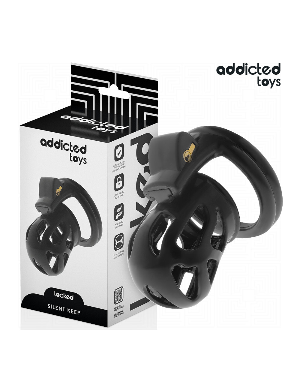 ADDICTED TOYS LOCKED - SILENT KEEP PENIS CAGE 7.5 CM ADDICTED TOYS LOCKED - SILENT KEEP PENIS CAGE 7.5 CM