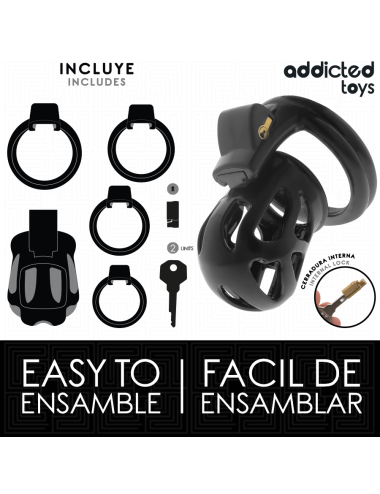 ADDICTED TOYS LOCKED - SILENT KEEP PENIS CAGE 7.5 CM