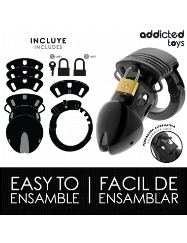 ADDICTED TOYS LOCKED - CHASTITY DEPTHS PENIS CAGE 7.5 CM