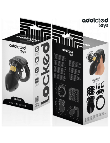 ADDICTED TOYS LOCKED - CHASTITY DEPTHS PENIS CAGE 7.5 CM