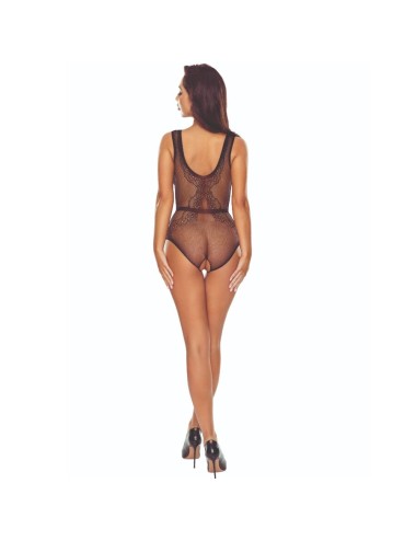 PASSION - BS115 BLACK GRID BODYSTOCKING