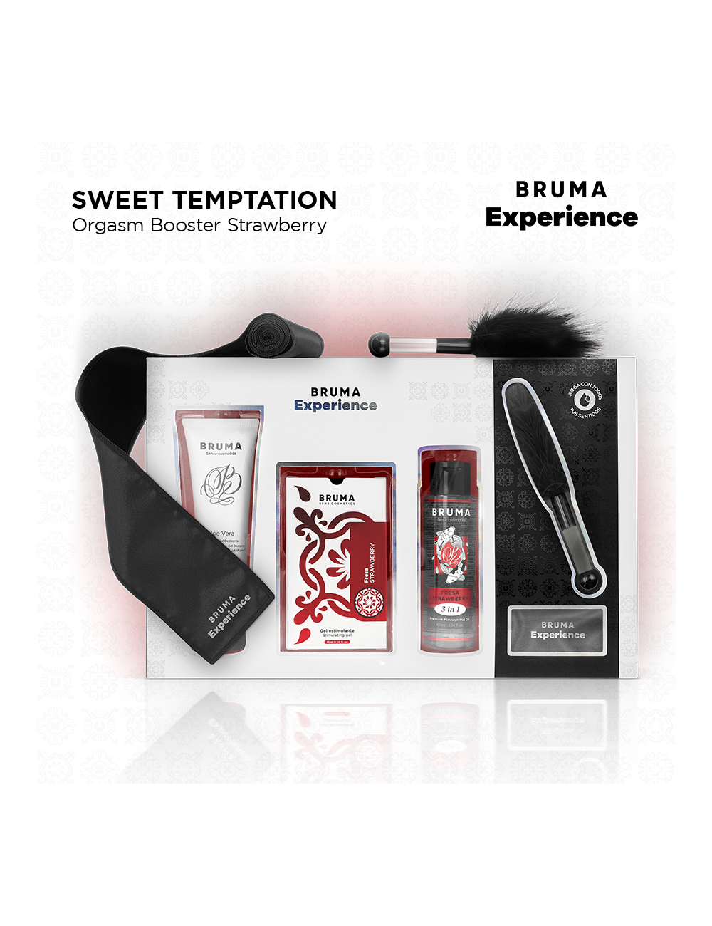 BRUMA XPERIENCE - SWEET STRAWBERRY TEMPTATION KIT WITH ORGASM ENHANCER BRUMA XPERIENCE - SWEET STRAWBERRY TEMPTATION KIT WITH ORGASM ENHANCER