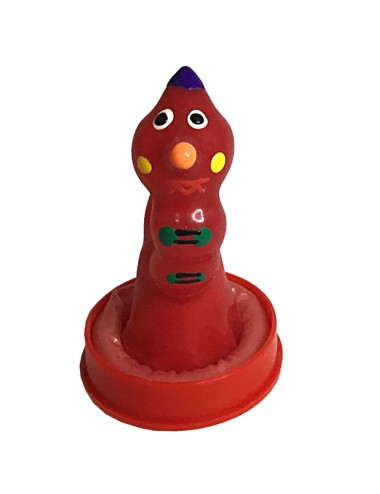 CONDOMERIE - HANDPAINTED NOVELTY CONDOMS WORM