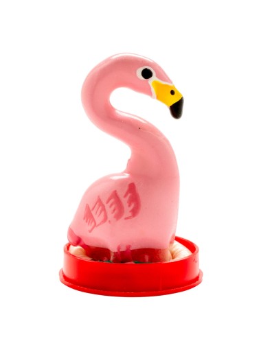 CONDOMERIE - HANDPAINTED NOVELTY CONDOMS FLAMINGO PINK
