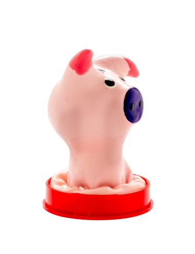CONDOMERIE - HANDPAINTED NOVELTY CONDOMS PIG HEAD