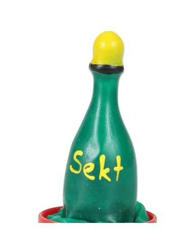CONDOMERIE - HANDPAINTED NOVELTY CONDOMS CHAMPAGNE