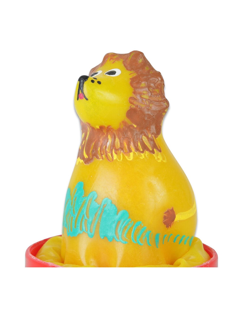 CONDOMERIE - HANDPAINTED NOVELTY CONDOMS SITTING LION CONDOMERIE - HANDPAINTED NOVELTY CONDOMS SITTING LION