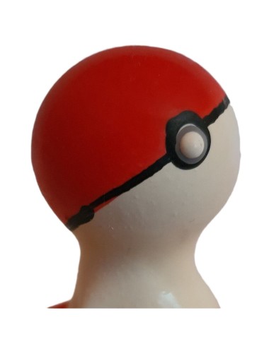 CONDOMERIE - HANDPAINTED NOVELTY CONDOMS POKEBALL RED-WHITE
