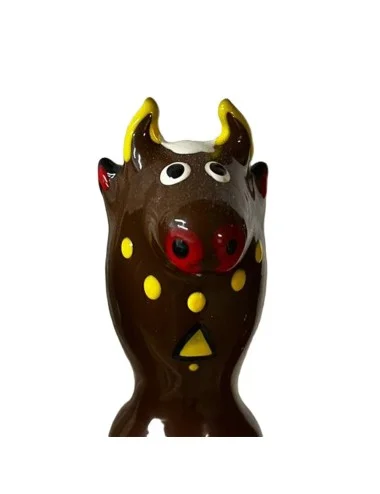 CONDOMERIE - HANDPAINTED NOVELTY CONDOMS BULL BLACK MODEL 2