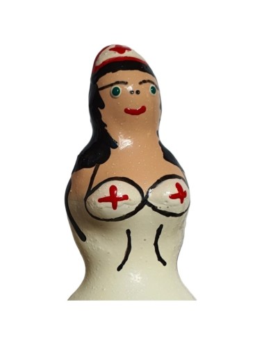 CONDOMERIE - HANDPAINTED NOVELTY CONDOMS NURSE BLACK
