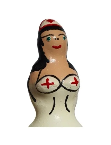 CONDOMERIE - HANDPAINTED NOVELTY CONDOMS NURSE BLACK