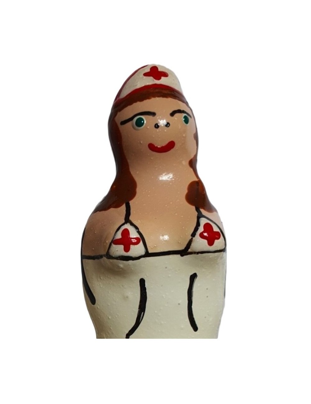 CONDOMERIE - HANDPAINTED NOVELTY CONDOMS NURSE BRUNETTE CONDOMERIE - HANDPAINTED NOVELTY CONDOMS NURSE BRUNETTE