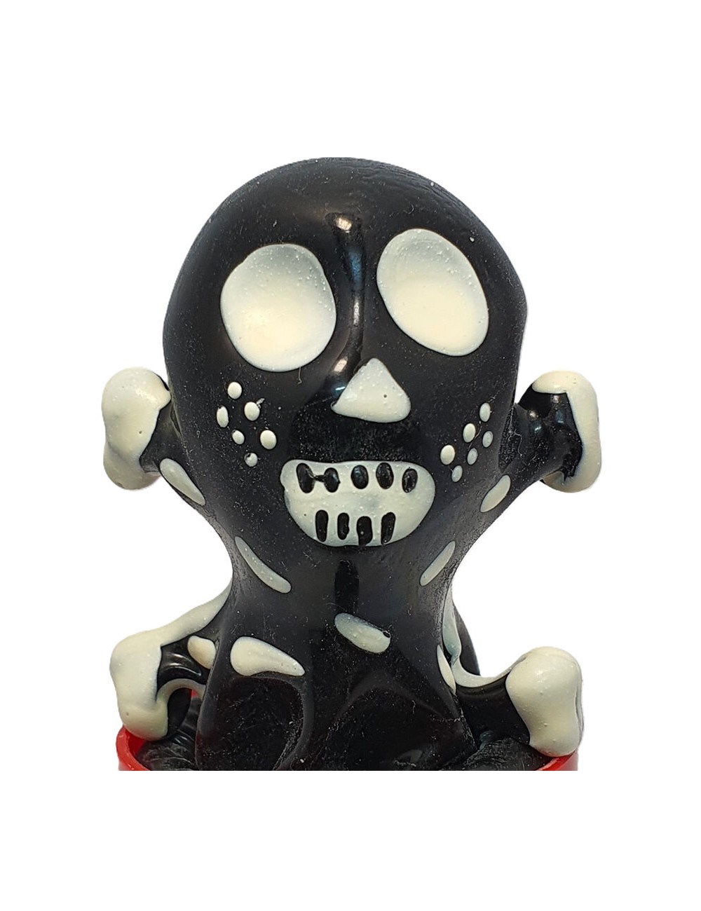 CONDOMERIE - HANDPAINTED NOVELTY CONDOMS SKULL BLACK MODEL 2 CONDOMERIE - HANDPAINTED NOVELTY CONDOMS SKULL BLACK MODEL 2