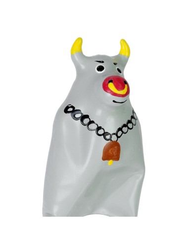 CONDOMERIE - HANDPAINTED NOVELTY CONDOMS GREY BULL MODEL 2