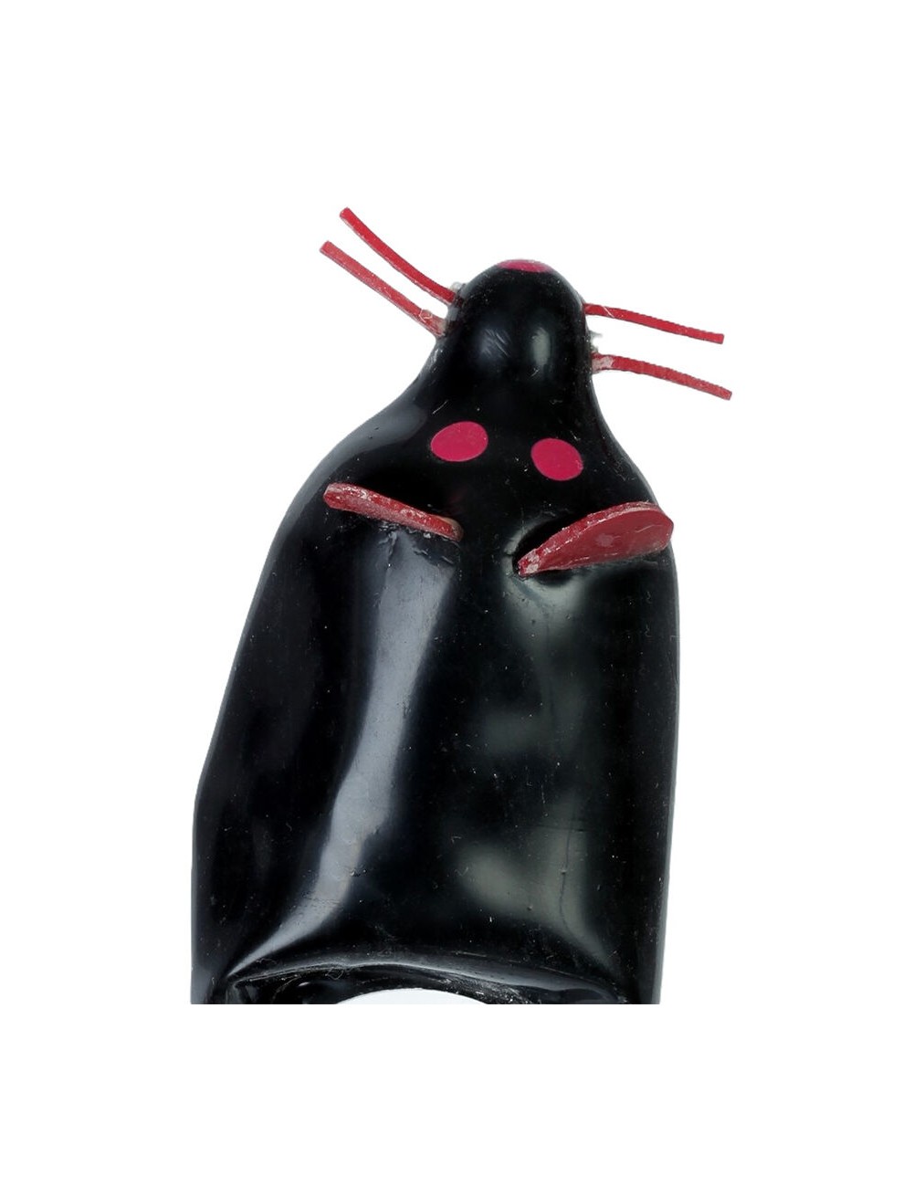 CONDOMERIE - HANDPAINTED NOVELTY CONDOMS BLACK MOUSE CONDOMERIE - HANDPAINTED NOVELTY CONDOMS BLACK MOUSE