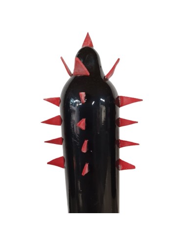 CONDOMERIE - HANDPAINTED NOVELTY CONDOMS BLACK CACTUS
