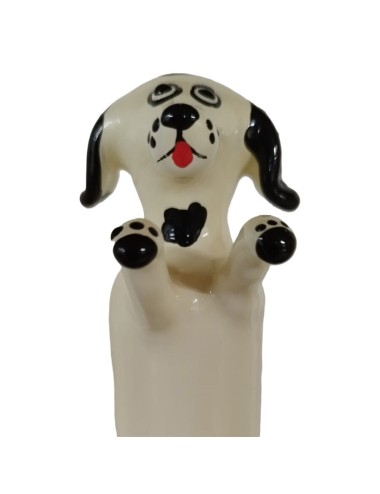 CONDOMERIE - HANDPAINTED NOVELTY CONDOMS HAPPY WHITE DOG