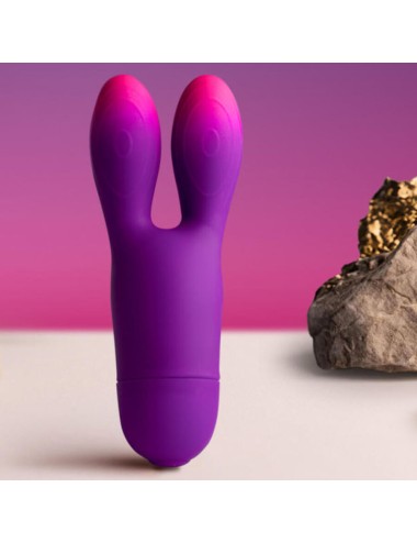 ROCKS- OFF - GLO-GIRL BUNNY PURPLE FLEXIBLE VIBRATOR