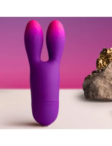 ROCKS- OFF - GLO-GIRL BUNNY PURPLE FLEXIBLE VIBRATOR
