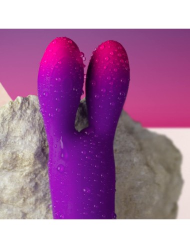 ROCKS- OFF - GLO-GIRL BUNNY PURPLE FLEXIBLE VIBRATOR