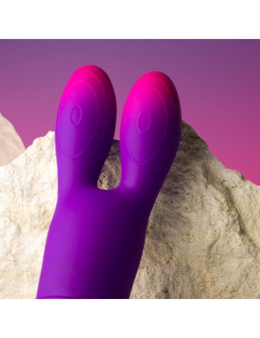 ROCKS- OFF - GLO-GIRL BUNNY PURPLE FLEXIBLE VIBRATOR