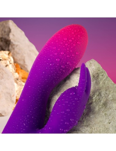 ROCKS- OFF - GLO- GIRL PURPLE RABBIT VIBRATOR
