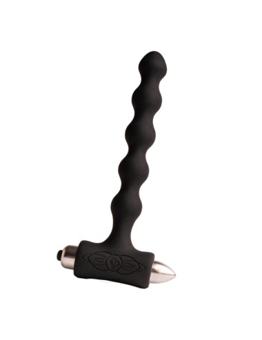 ROCKS- OFF - PETITE SENSATIONS PEARLS ANAL PLUG VIBRATOR BLACK